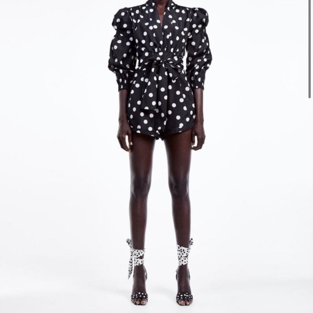ZARA POLKA DOT ROMPER